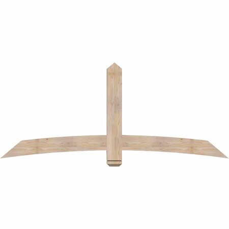 Ekena Millwork Bellingham Smooth Timber Gable Bracket, Douglas Fir, 84"W x 35"H x 3 1/2"D x 5 1/2"F, 10/12 Pitch GBW084X35X0406BEL00SDF